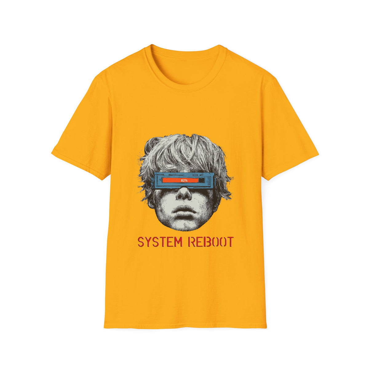 💻 Human System Reboot T-Shirt, Unisex, Colors ⚫🔵🔴🟡⚪