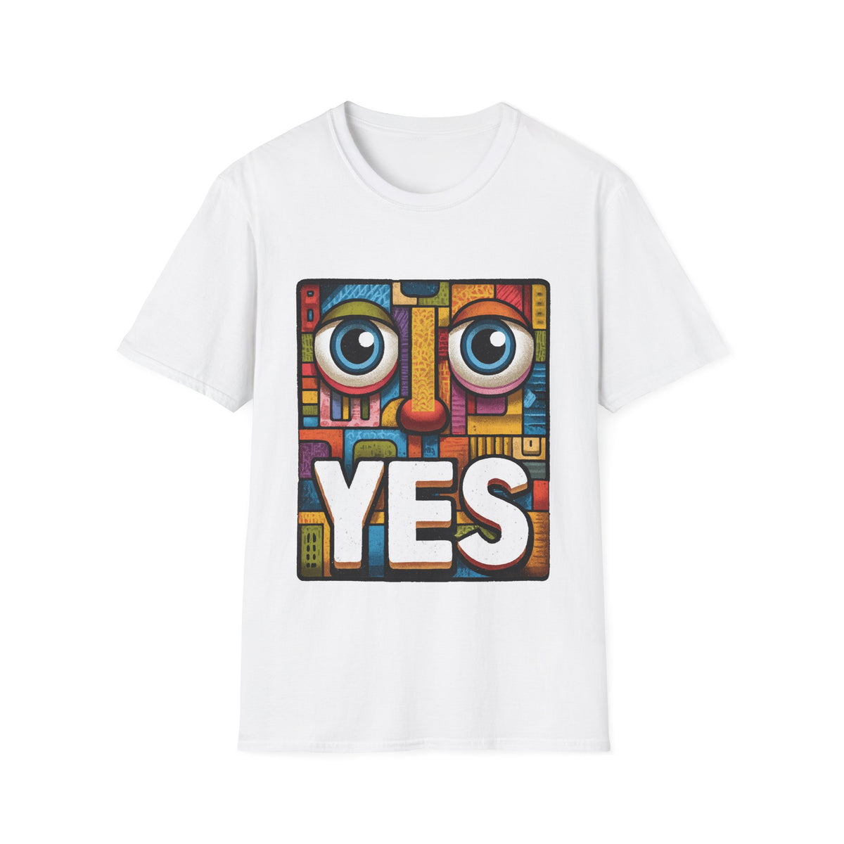 ✅ YES Minimalist Motivational T-Shirt, Unisex, Colors ⚫🔵🔴🟡⚪