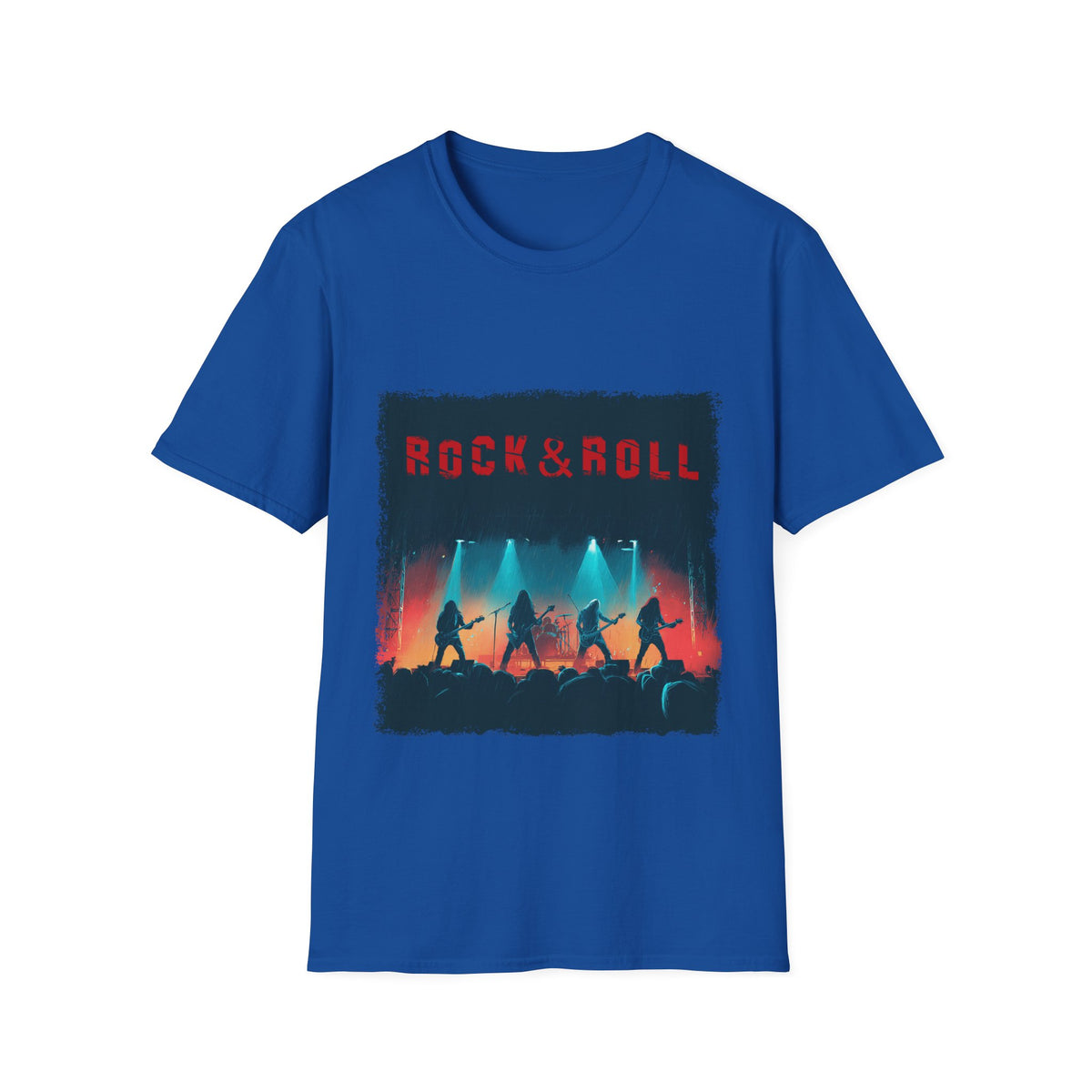 🤘 Rock&Roll Graphic T-Shirt, Unisex, Colors ⚫🔵🔴🟡⚪