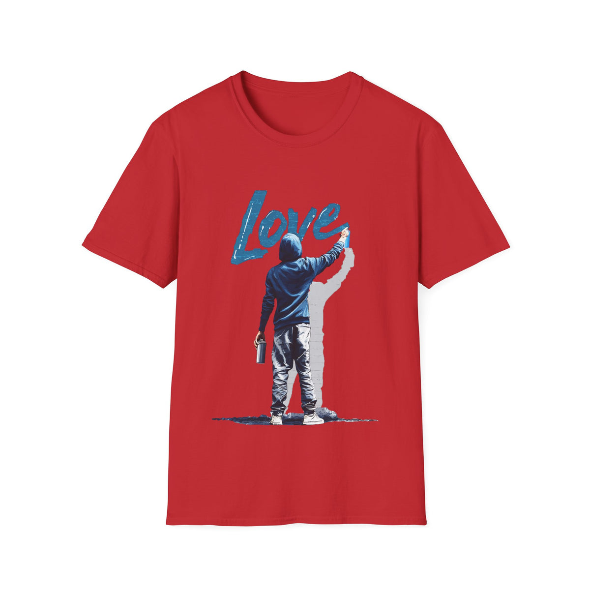 🎨 Graffiti Artist LOVE Street Art T-Shirt, Unisex, Colors ⚫🔵🔴🟡⚪