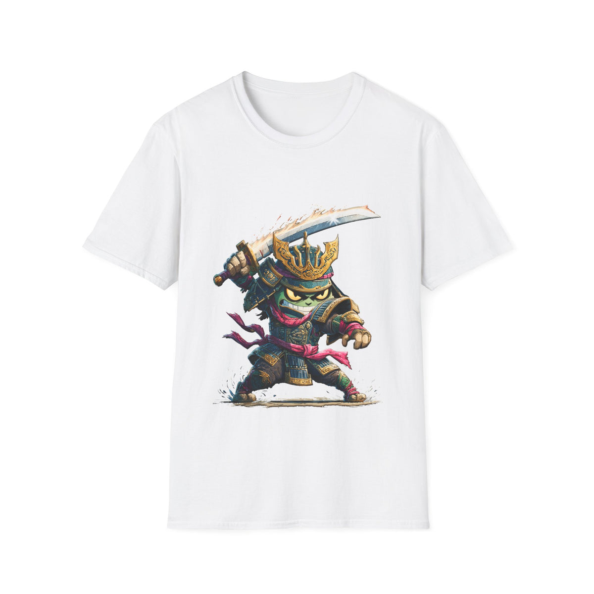 🐱‍👤 Shadow Samurai Warrior T-Shirt – Japanese Art Style, Unisex, Colors ⚫🔵🔴🟠🟡⚪