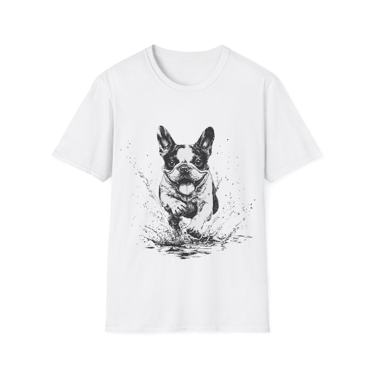 🐶 Happy Dog T-Shirt, Unisex, Colors ⚫🟡⚪