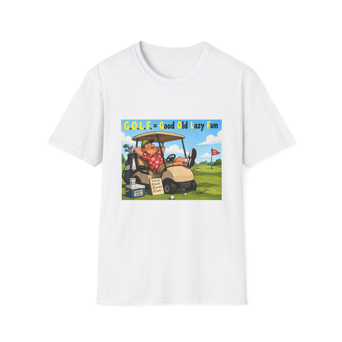 ⛳ Funny Golf T-Shirt - I Swing Hard, I Apologize Later, Unisex, Colors ⚫🔵🔴🟠🟡⚪