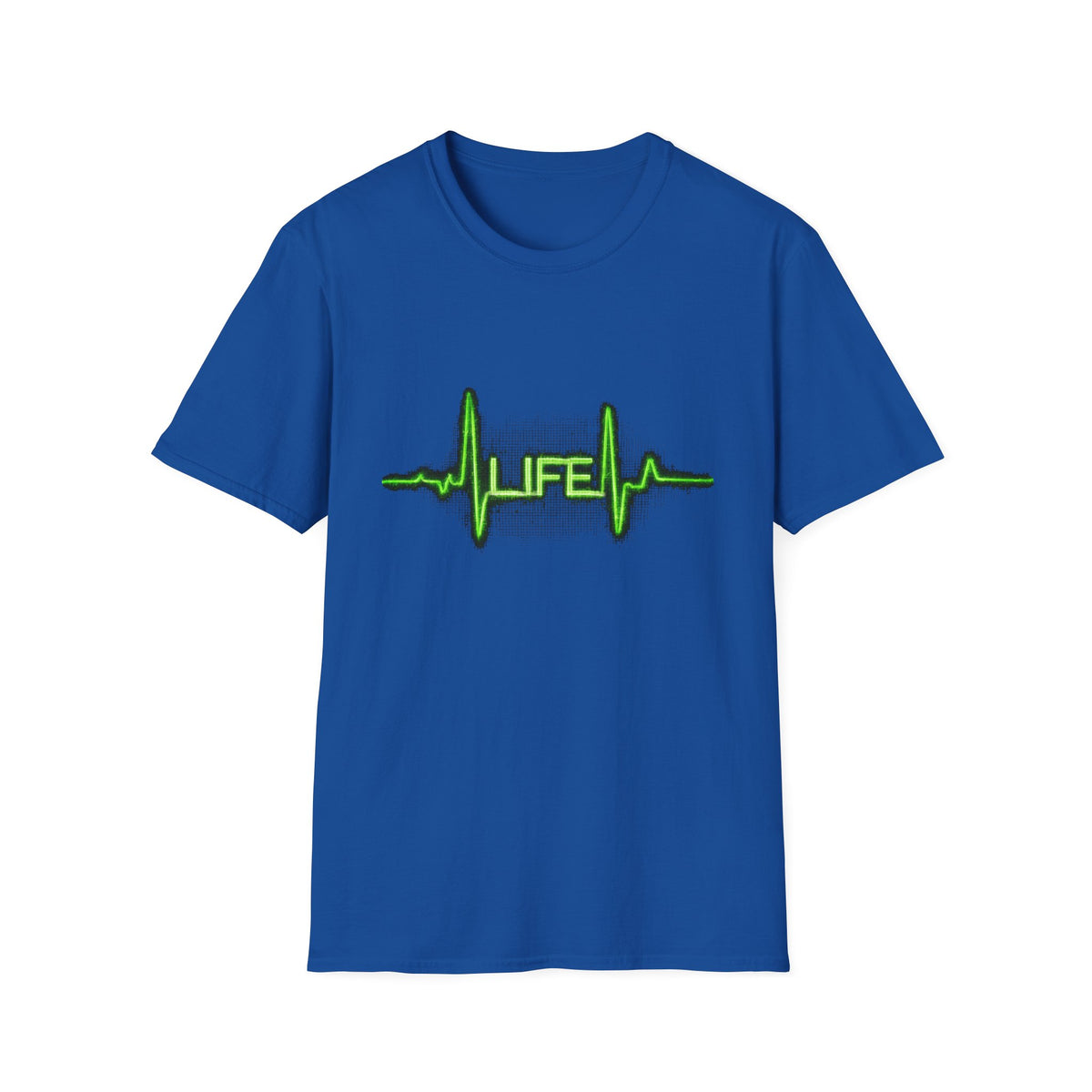 🩺 Life's Pulse T-Shirt – Minimalist ECG Line Graphic Tee, Unisex, Colors ⚫🔵🔴🟡⚪