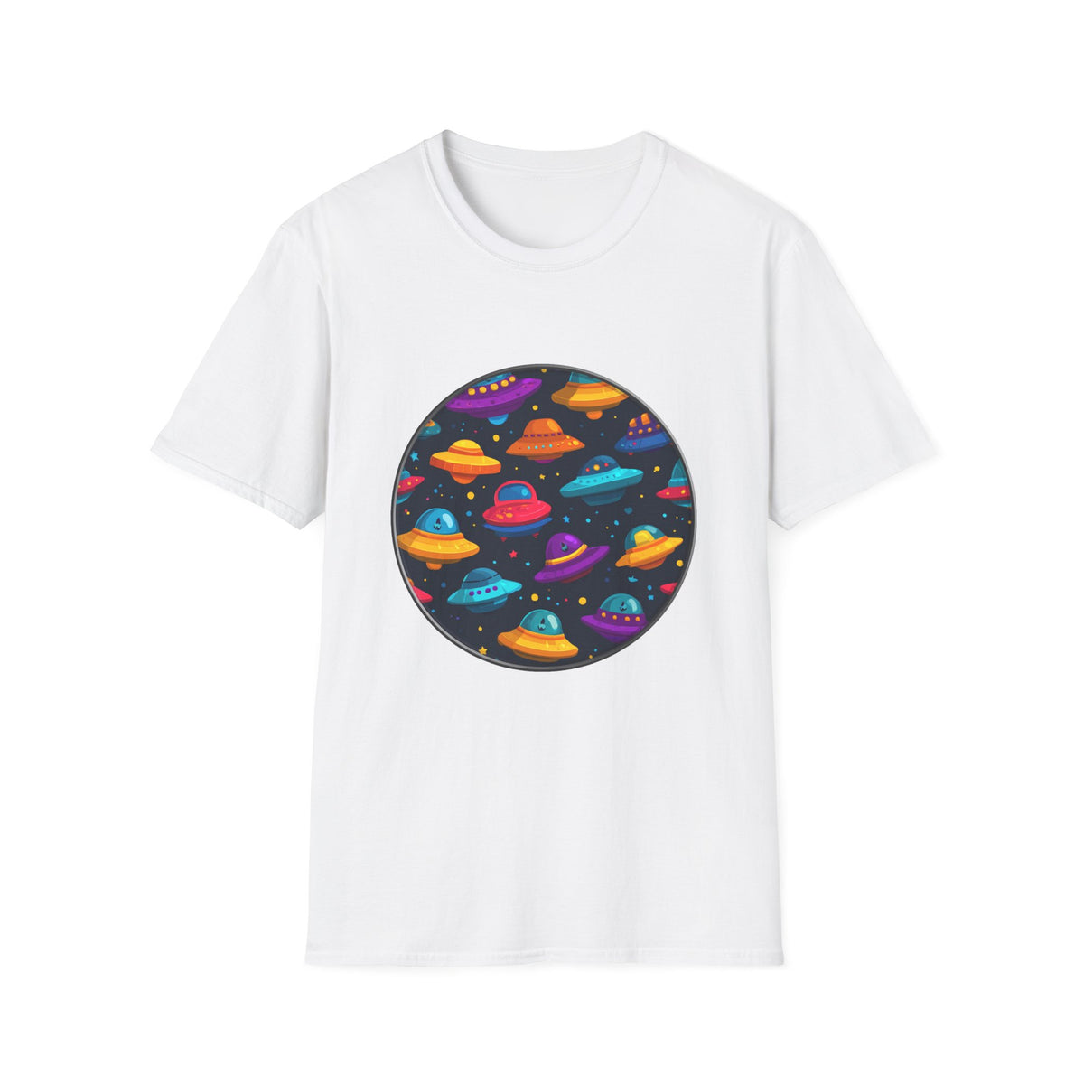 🛸 UFO Parking Only Graphic T-Shirt, Unisex, Colors ⚫🔵🔴🟡⚪
