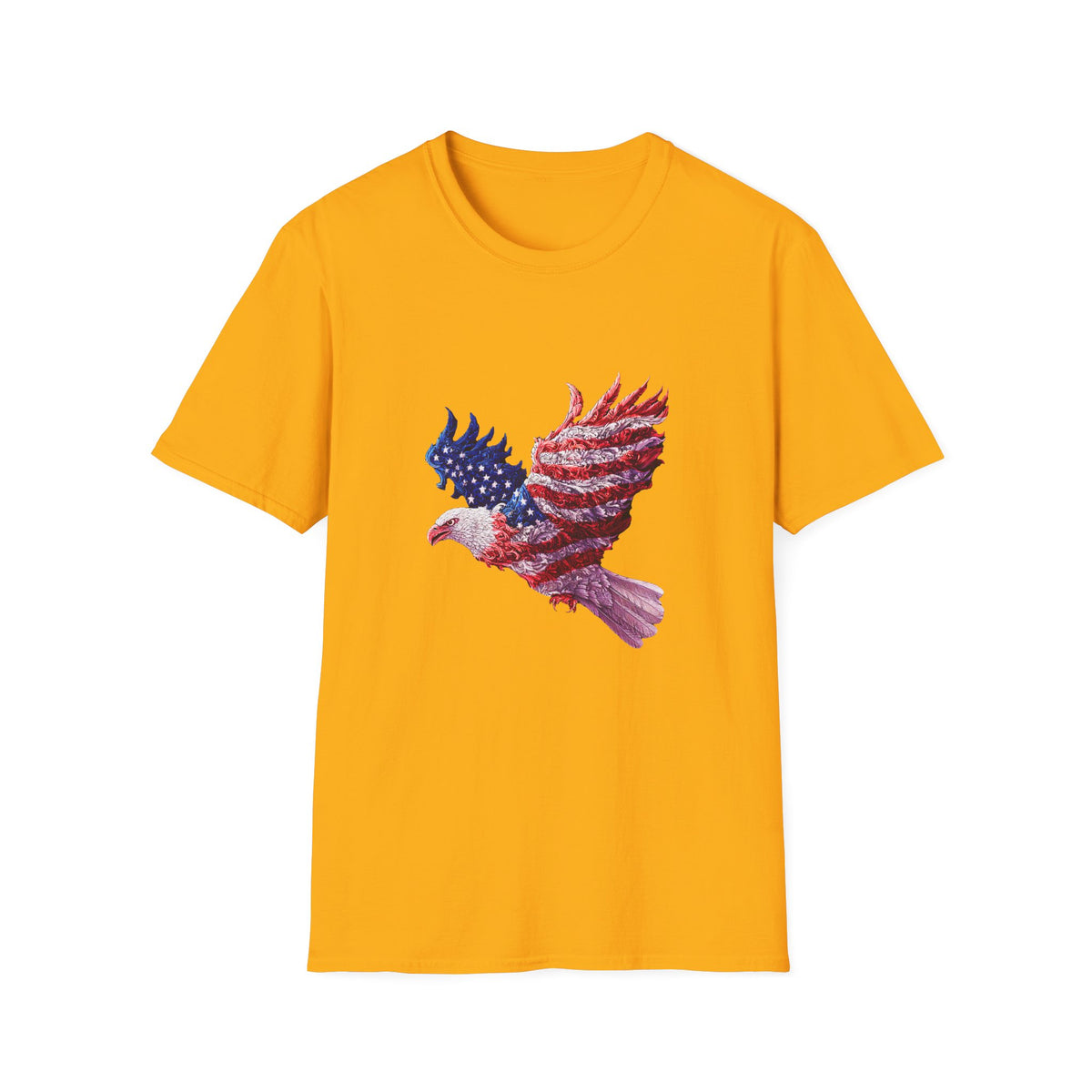 🦅 Patriot Eagle T-Shirt | USA Freedom Shirt, Unisex, Colors ⚫🔵🔴🟡⚪