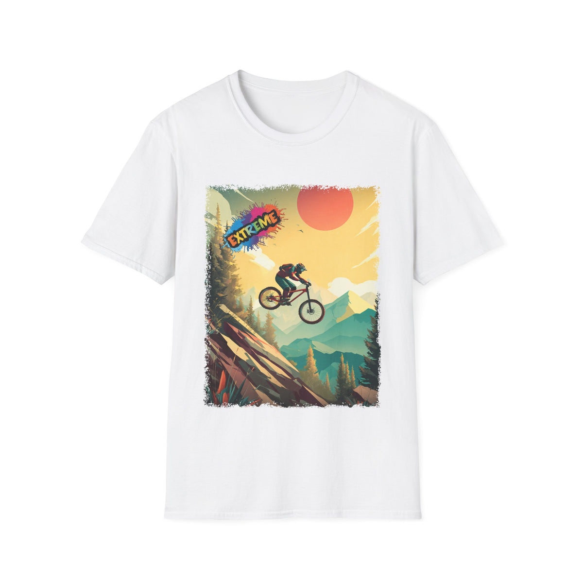 🚲 Ride Beyond Limits, Sports T-Shirt for biker lovers, Unisex, Colors ⚫🔵🔴🟡⚪
