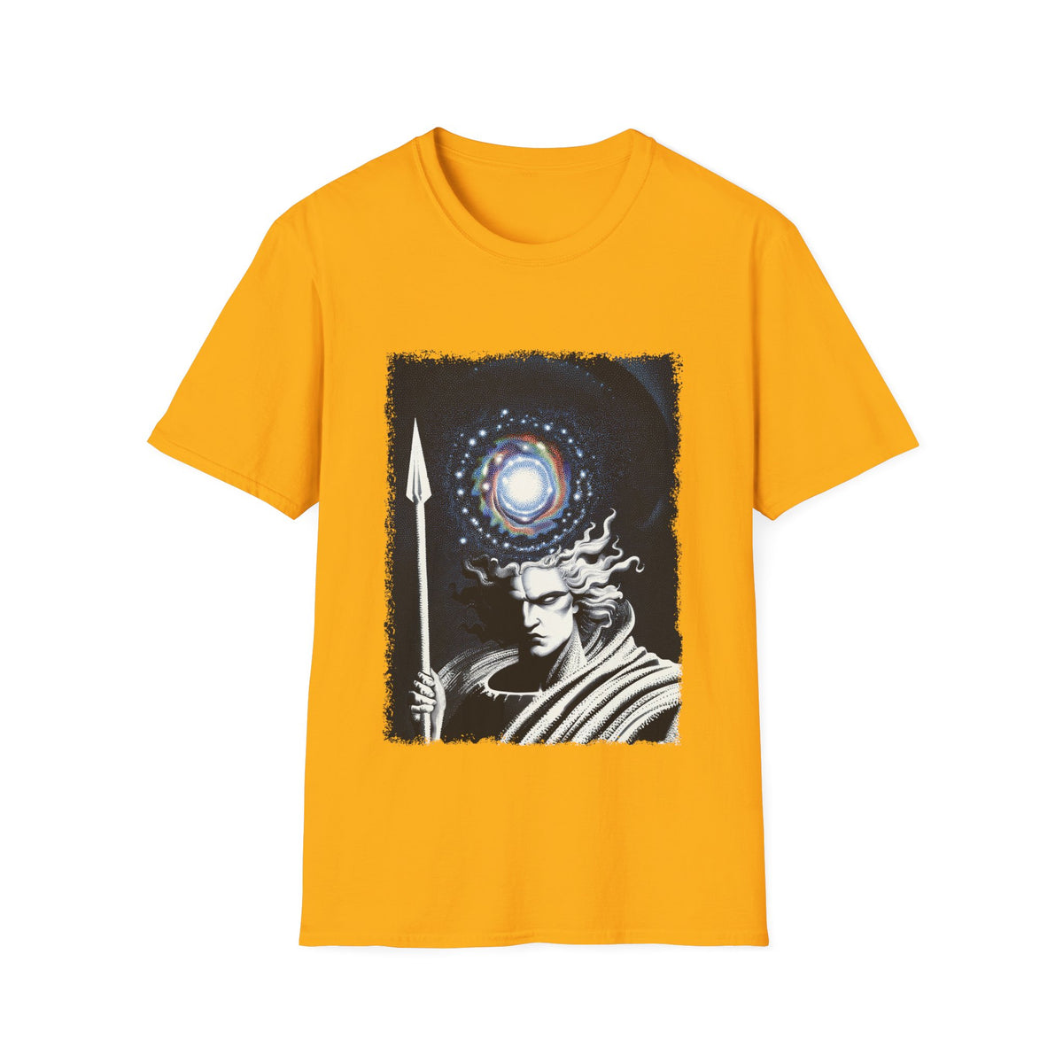 Surreal Angel of Justice – Celestial Guardian T-Shirt, Unisex, Colors ⚫🔵🔴🟡⚪