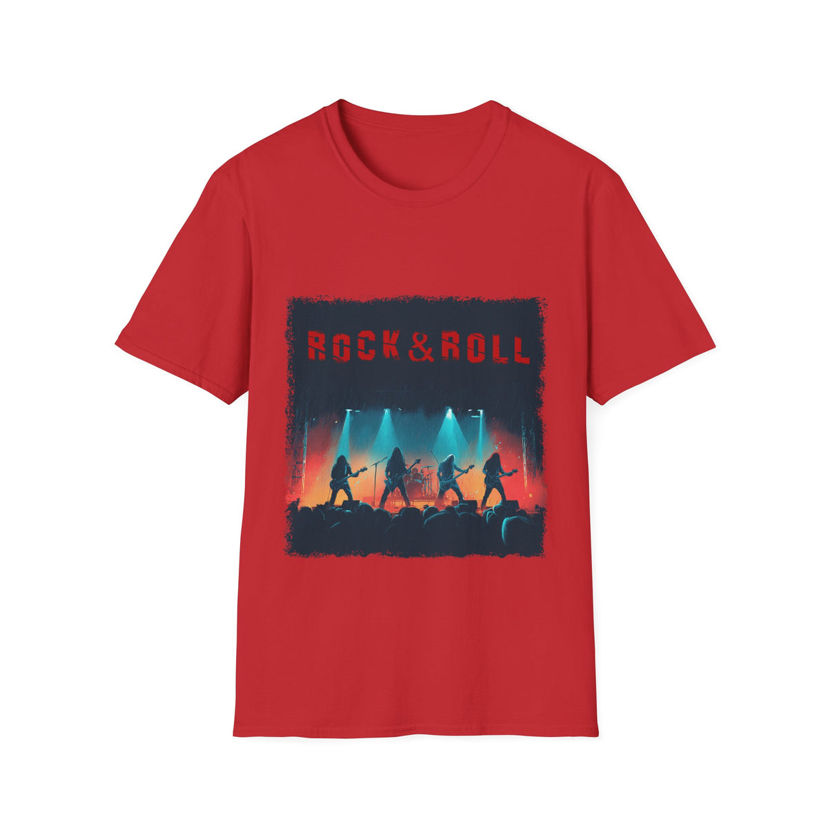 🤘 Rock&Roll Graphic T-Shirt, Unisex, Colors ⚫🔵🔴🟡⚪