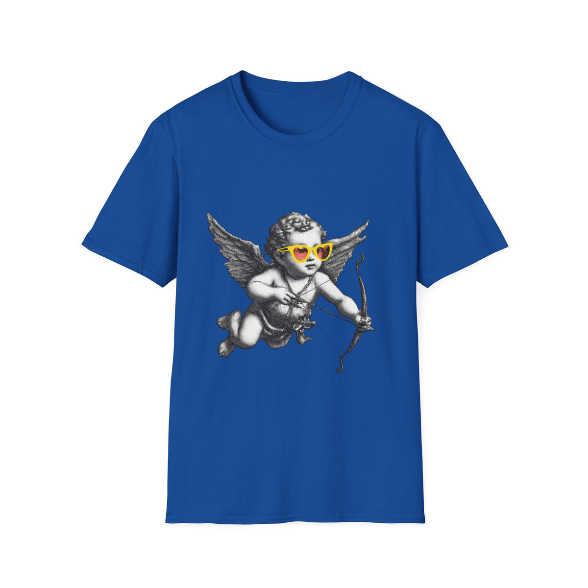 👼 Cute Cupid Angel T-Shirt, Unisex, Colors ⚫🔵🔴🟠🟡⚪