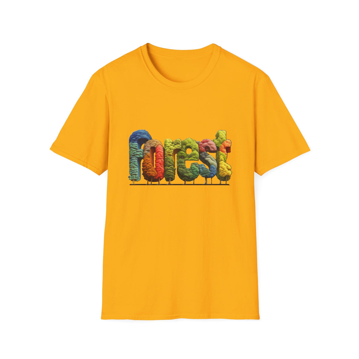 🌲 Forest T-Shirt | Nature Lover Hiking Outdoor Graphic Tee, Unisex, Colors ⚫🔵🔴🟡⚪