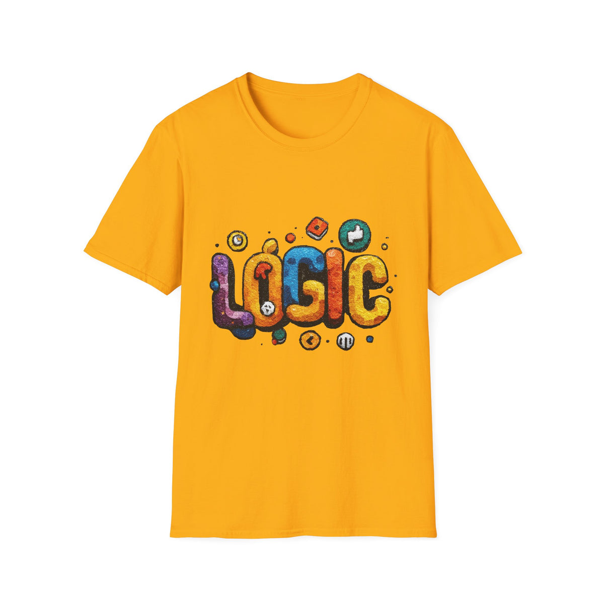 ⚙️ Logic Mind T-Shirt – Think Smart, Stay Rational Graphic Tee, Unisex, Colors ⚫🔵🔴🟡⚪