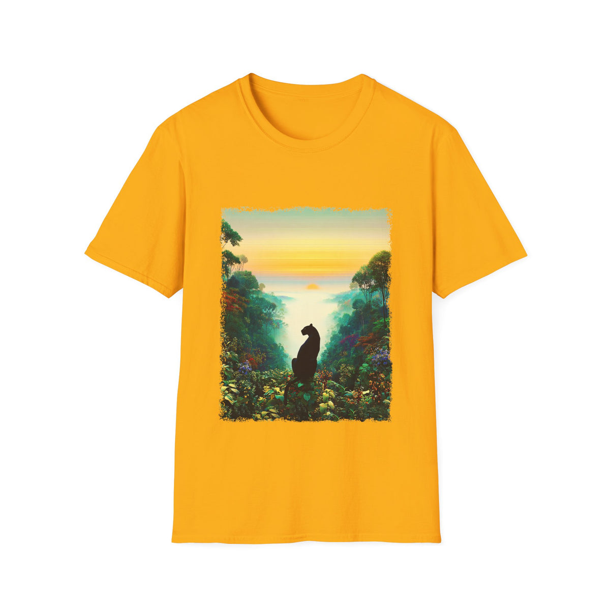 🐈 Black Panther T-Shirt | Nature Inspired, Unisex, Colors ⚫🔵🔴🟠🟡⚪