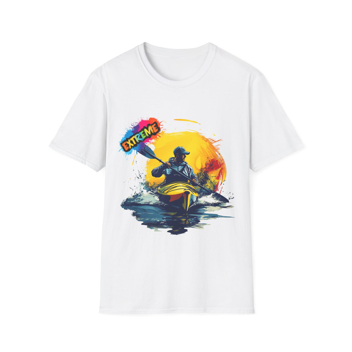 🛶 Kayak Extreme – Adventure Sports T-Shirt, Unisex, Colors ⚫🔵🔴🟡⚪