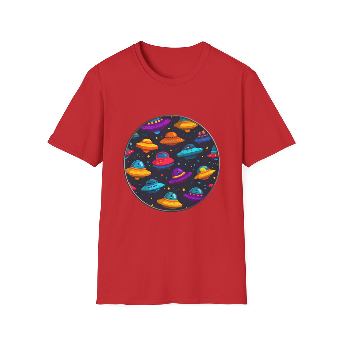 🛸 UFO Parking Only Graphic T-Shirt, Unisex, Colors ⚫🔵🔴🟡⚪