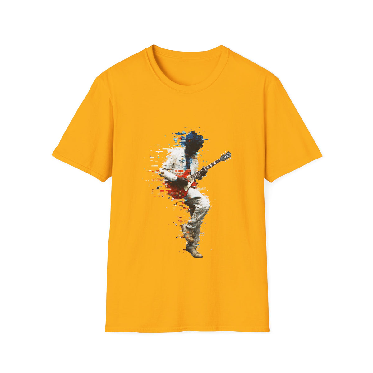 🤘 Guitarist Graphic T-Shirt, Unisex, Colors ⚫🔵🔴🟡⚪