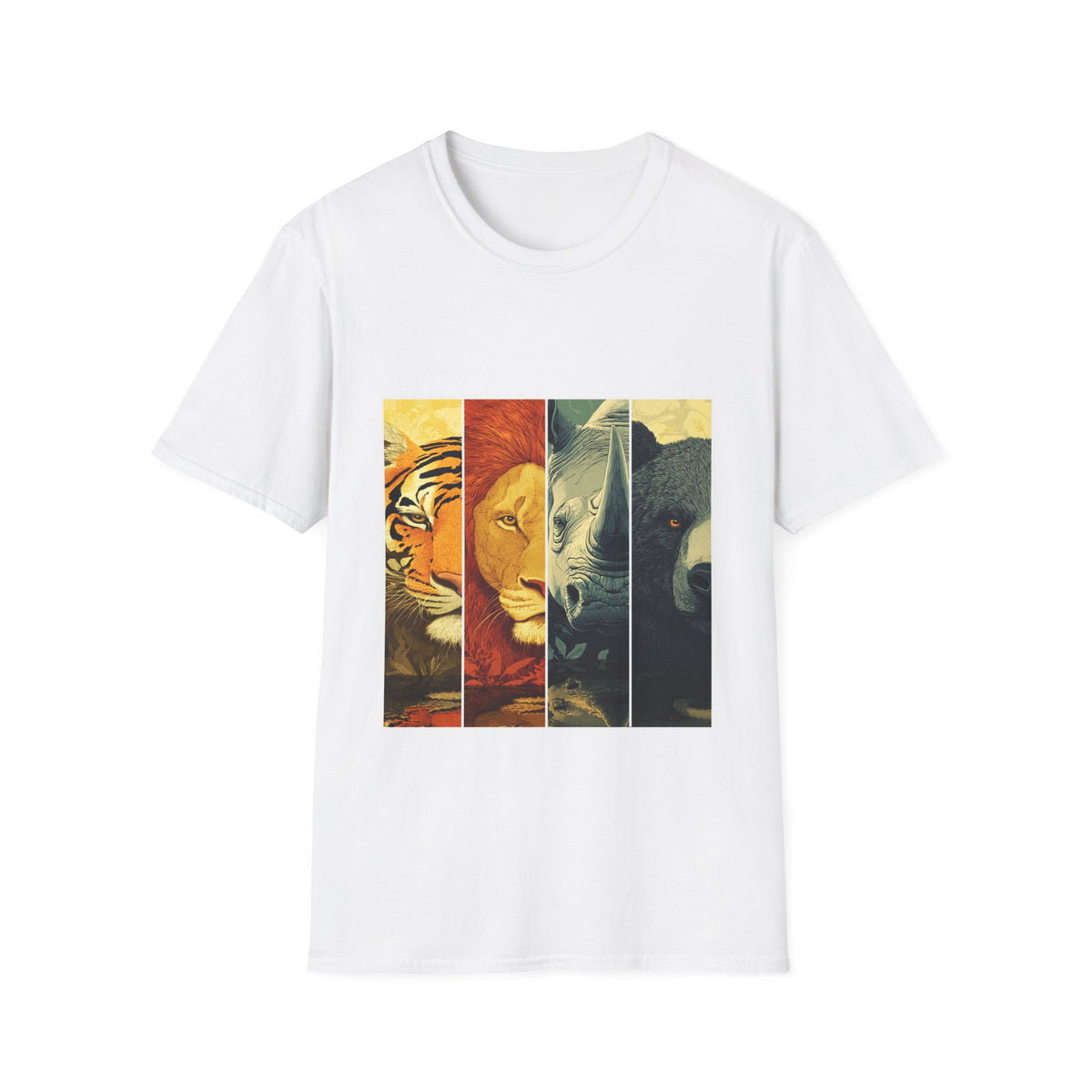 🐯 The Tough & Powerful Wildlife Graphic T-Shirt, Unisex, Colors ⚫🔵🔴🟢🟠🟡⚪