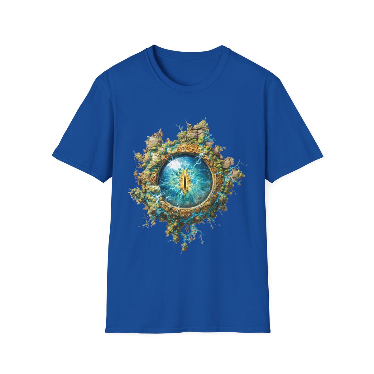 👁️ Mystical All-Seeing Eye T-Shirt – Cosmic Spiritual Vision, Unisex, Colors ⚫🔵🔴🟡⚪