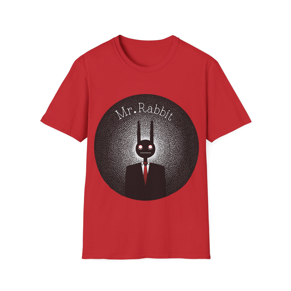 🐰 Mr. Rabbit Mystery Vintage Noir Graphic T-Shirt, Unisex, Colors ⚫🔵🔴🟢🟡⚪