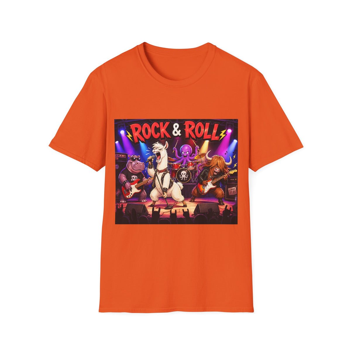 🐺 Funny Wildlife Rock Legends – The Jungle Jams Tour T-Shirt, Rock!, Unisex, Colors ⚫🔵🔴🟠🟡⚪
