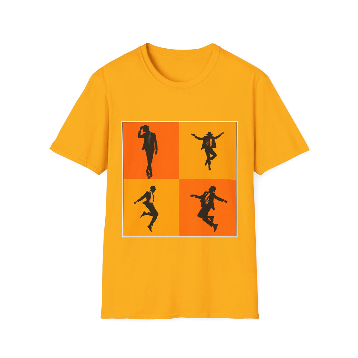 🕺 Graceful Dance Silhouette Graphic T-Shirt, Unisex, Colors ⚫🔵🔴🟠🟡⚪