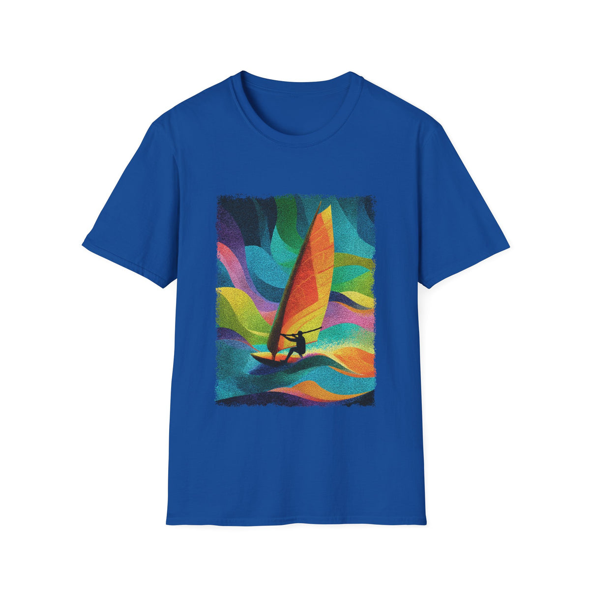 🏄 Ride the Wind – Windsurfing Adventure Sports T-Shirt, Unisex, Colors ⚫🔵🔴🟠🟡⚪