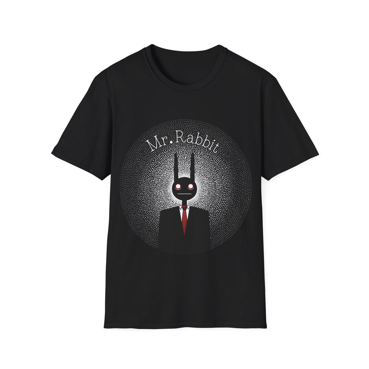 🐰 Mr. Rabbit Mystery Vintage Noir Graphic T-Shirt, Unisex, Colors ⚫🔵🔴🟢🟡⚪