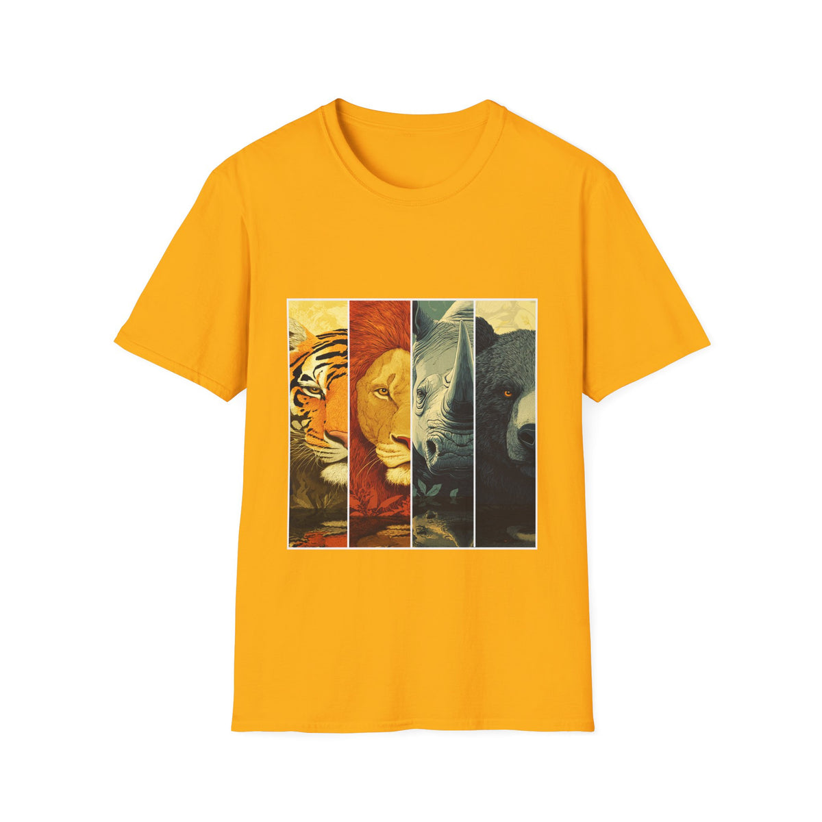 🐯 The Tough & Powerful Wildlife Graphic T-Shirt, Unisex, Colors ⚫🔵🔴🟢🟠🟡⚪