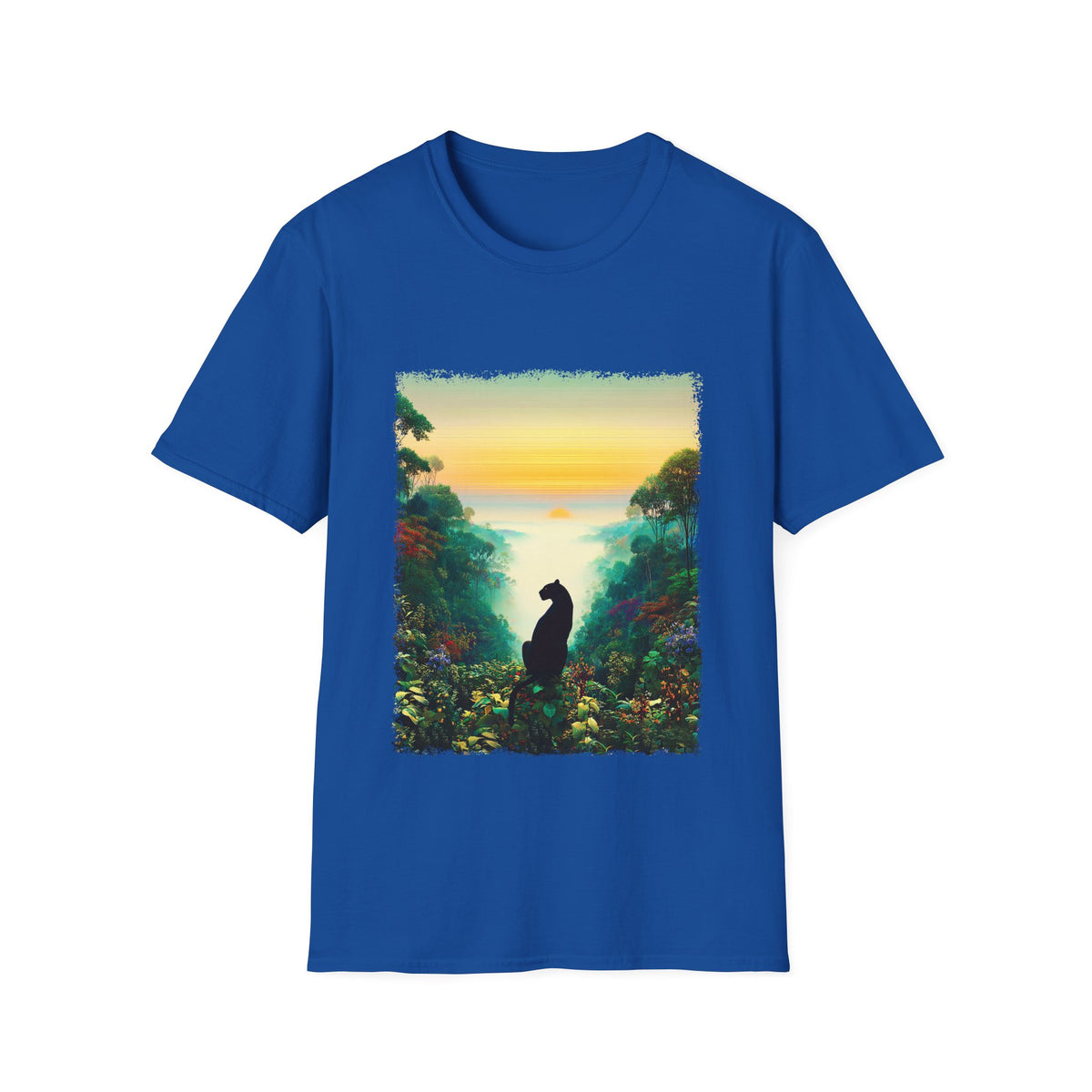 🐈 Black Panther T-Shirt | Nature Inspired, Unisex, Colors ⚫🔵🔴🟠🟡⚪