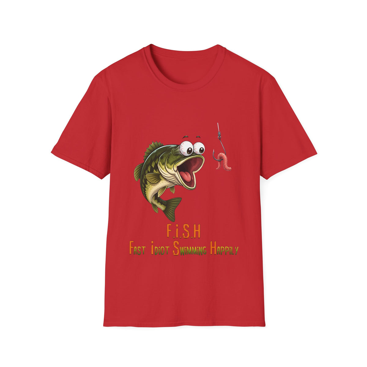 🐟 Funny Fishing Shirt, Hooked on Good Vibes – T-Shirt, Unisex, Colors ⚫🔵🔴🟡⚪