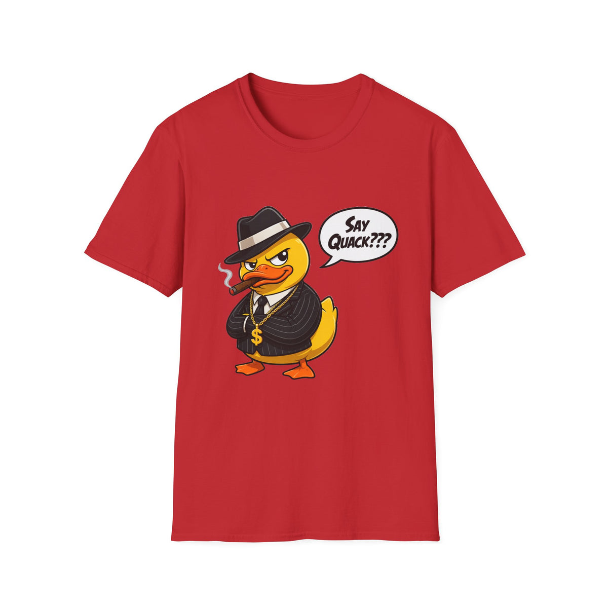 🦆 Funny T-Shirt - "Say Quack? The Duck Has Spoken", Unisex, Colors ⚫🔵🔴🟠🟡⚪