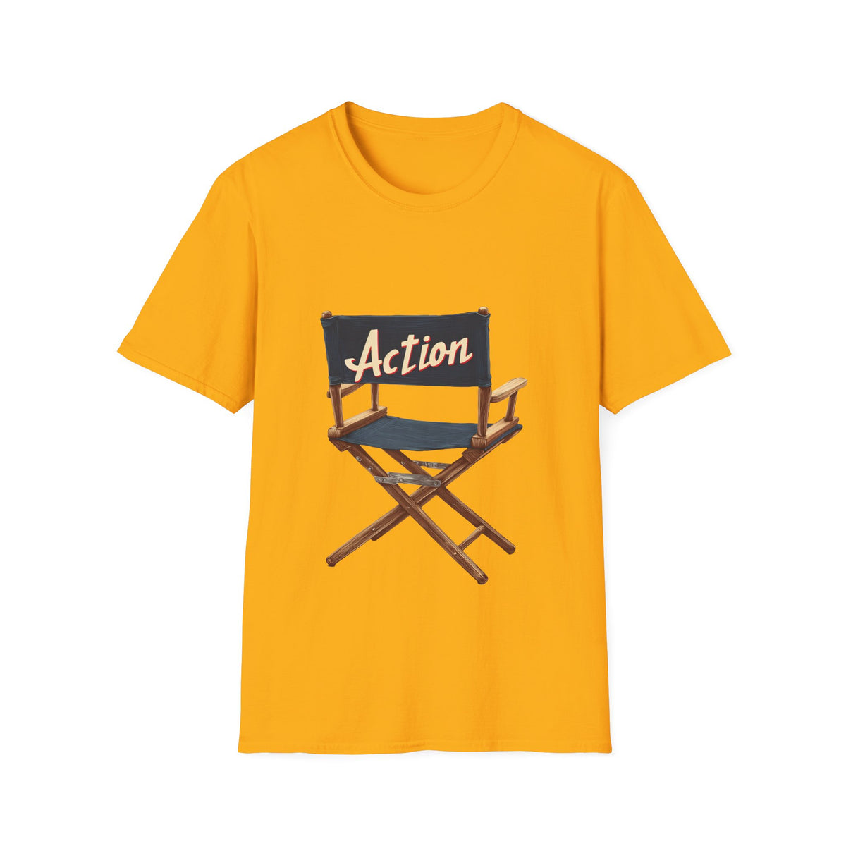 🪑 Director Chair Vintage Film Crew T-Shirt, Unisex, Colors ⚫🔵🔴🟡⚪