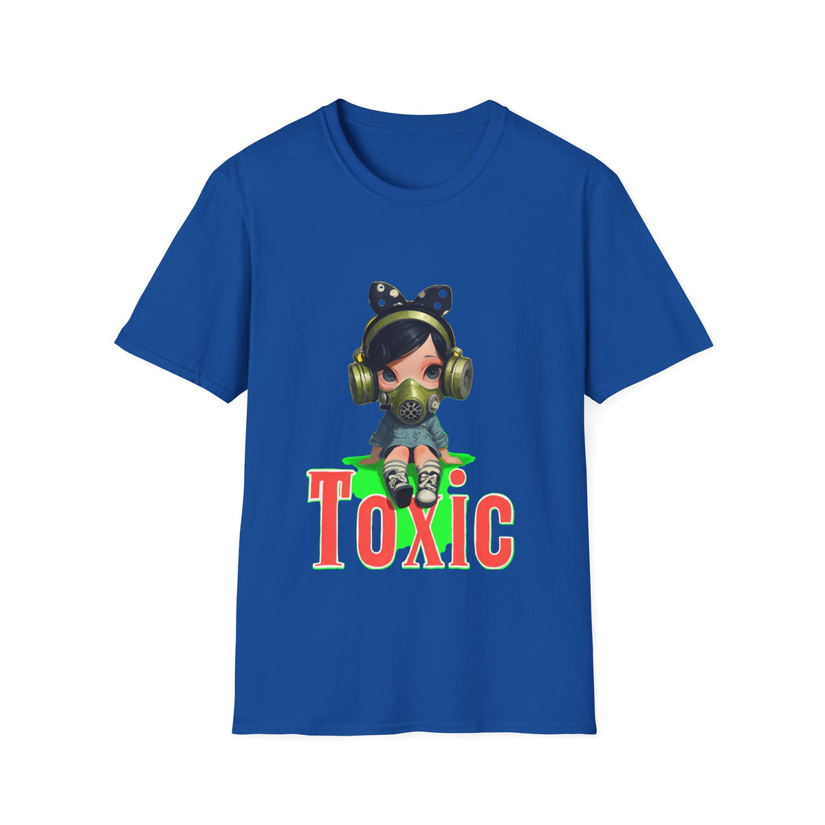 ☢️ Cute Toxic Girl – Chaos Graphic T-Shirt, Unisex, Colors ⚫🔵🔴🟠🟡⚪