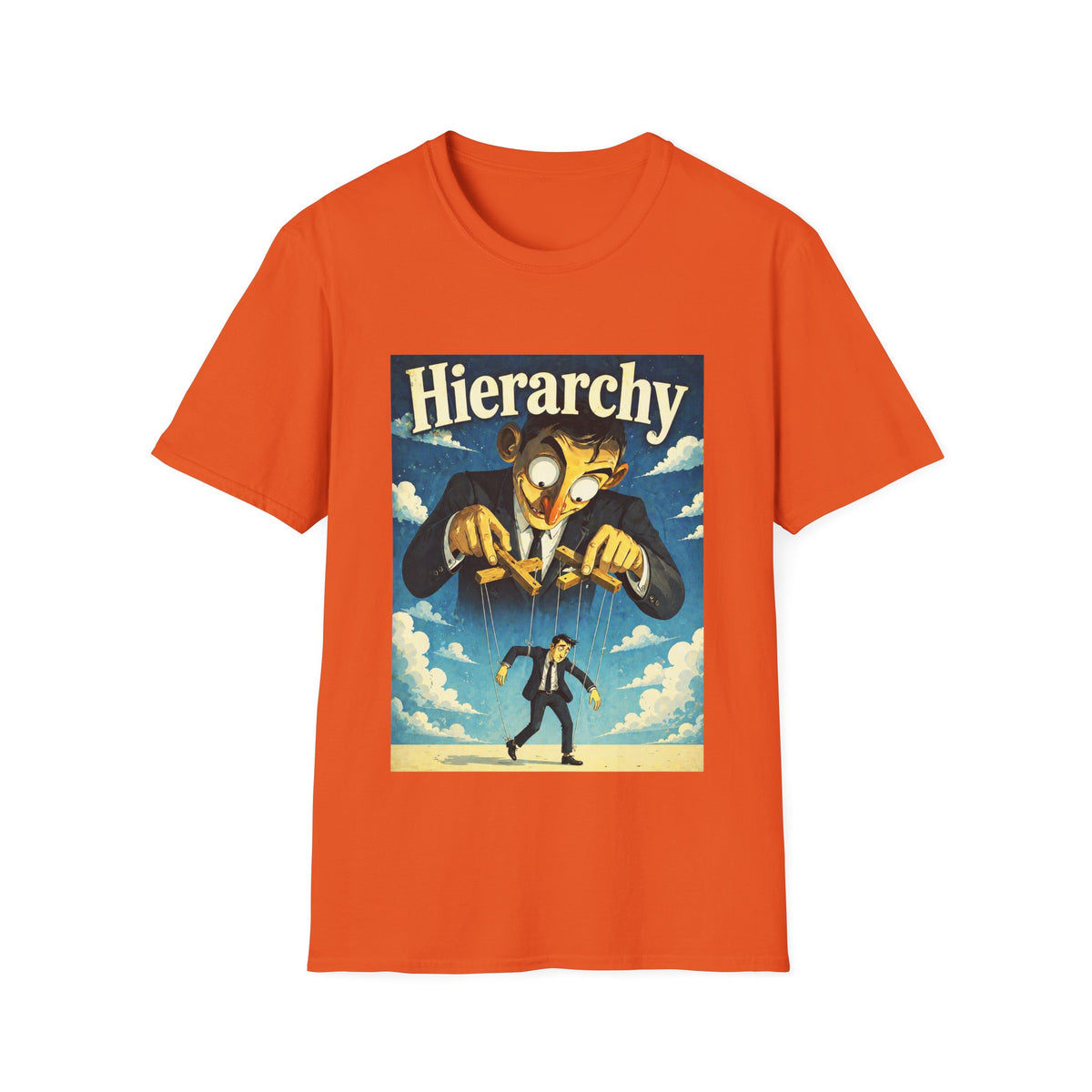 目 The Hierarchy Machine T-Shirt, Unisex, Colors ⚫🔵🔴🟠🟡⚪
