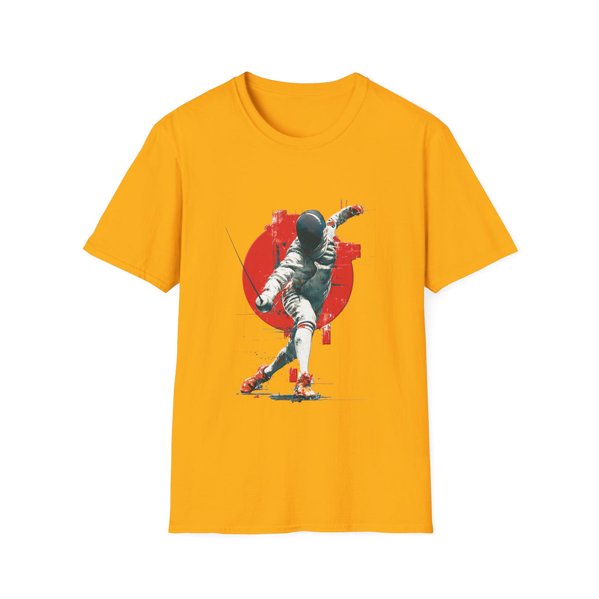 🤺 Fencing Champion – Sword Fighting Sports T-Shirt, Unisex, Colors ⚫🔵🔴🟠🟡⚪