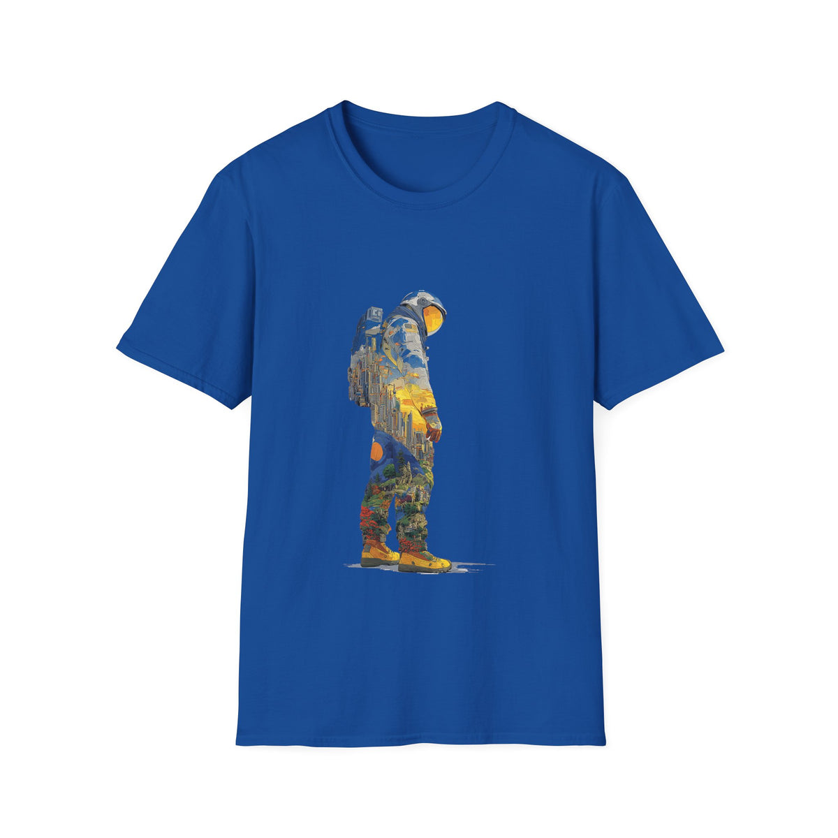 👨‍🚀 Astronaut Space Explorer T-Shirt | Cosmic Adventure Graphic Tee, Unisex, Colors ⚫🔵🔴🟡⚪