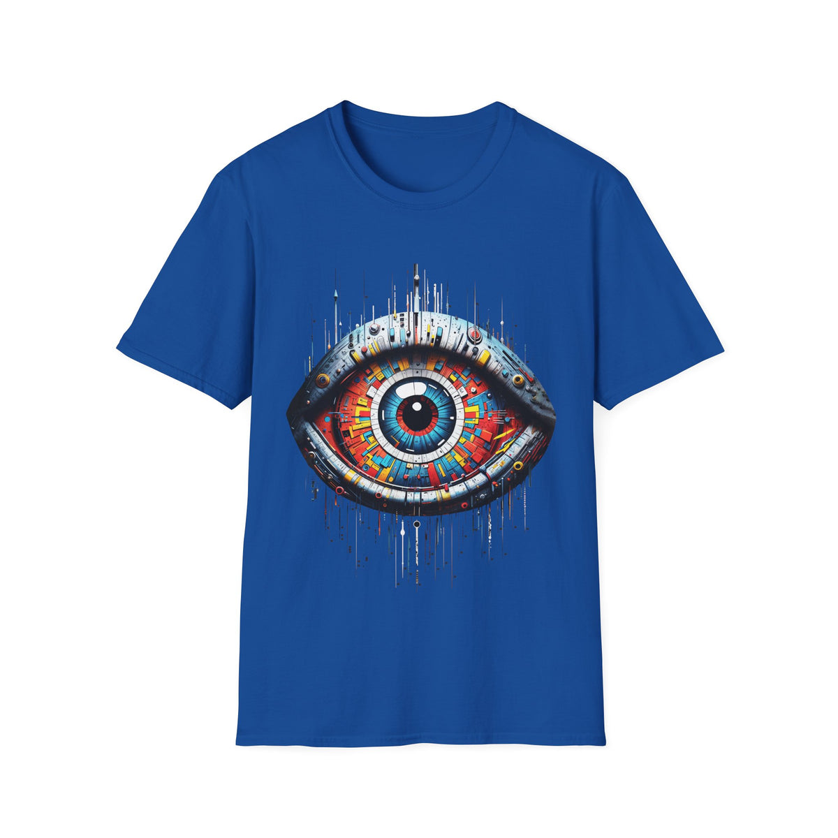 👁️‍🗨️ Futuristic Vision T-Shirt, Unisex, Colors ⚫🔵🔴🟡⚪
