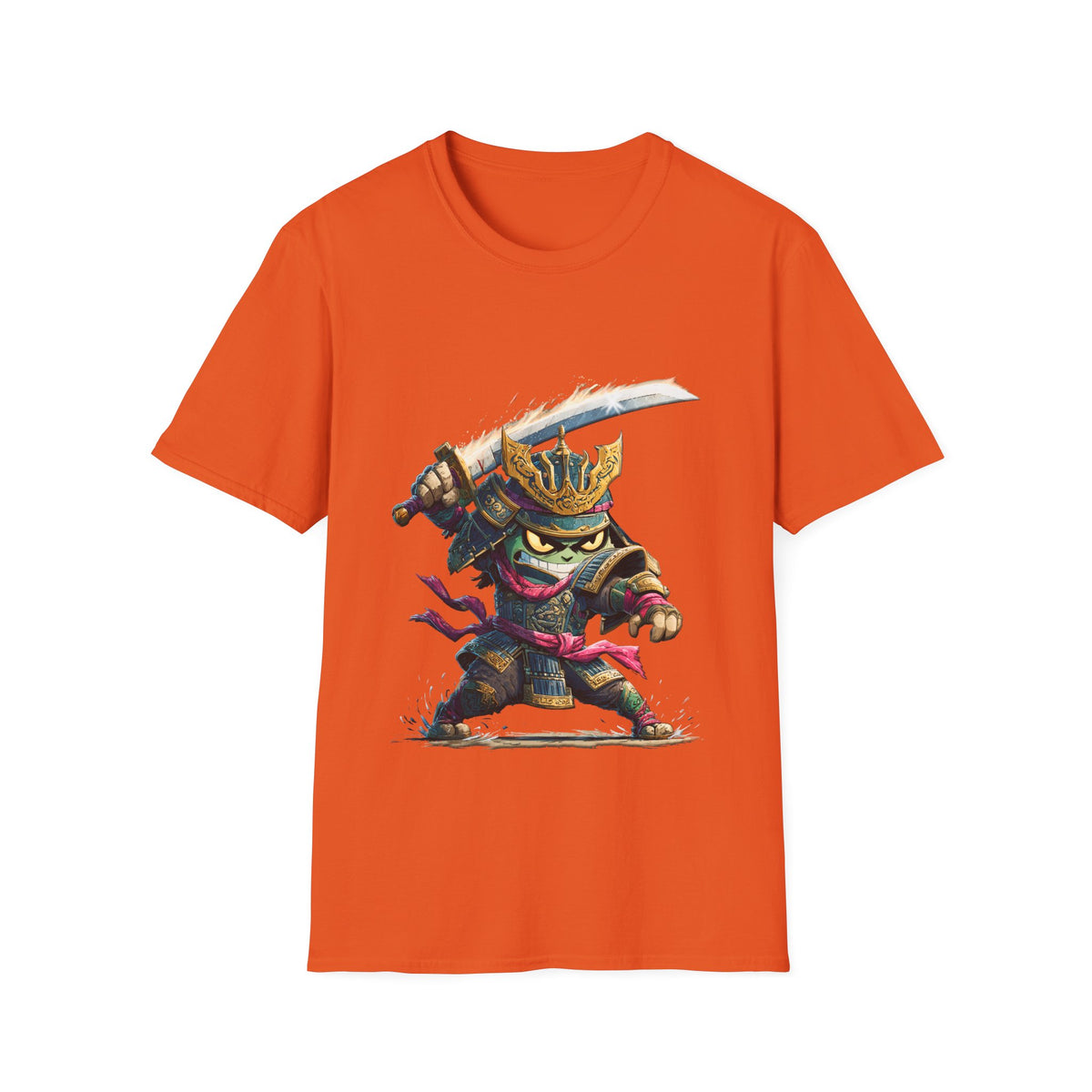 🐱‍👤 Shadow Samurai Warrior T-Shirt – Japanese Art Style, Unisex, Colors ⚫🔵🔴🟠🟡⚪