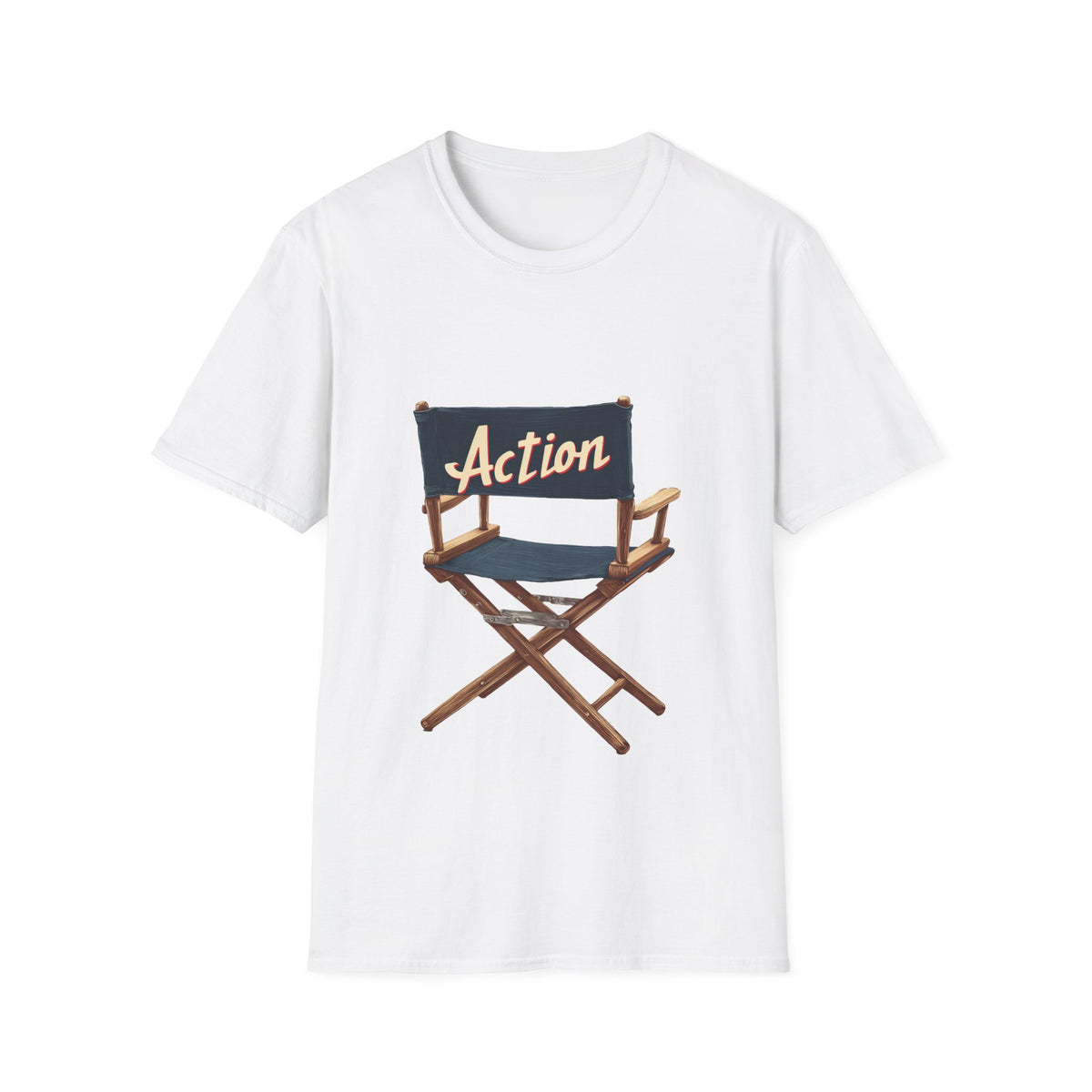 🪑 Director Chair Vintage Film Crew T-Shirt, Unisex, Colors ⚫🔵🔴🟡⚪