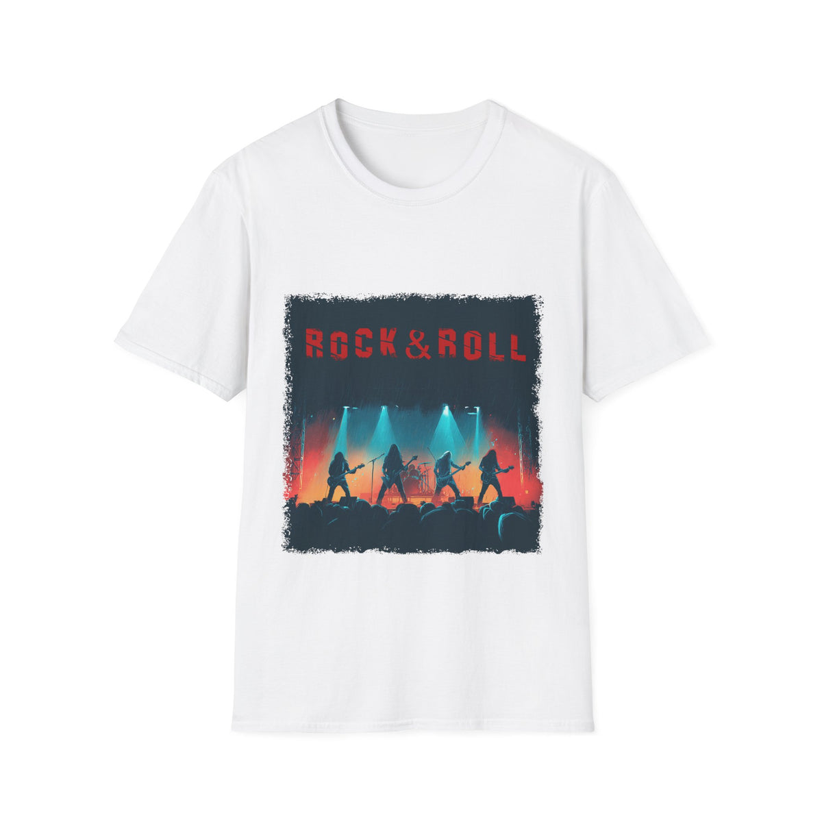 🤘 Rock&Roll Graphic T-Shirt, Unisex, Colors ⚫🔵🔴🟡⚪