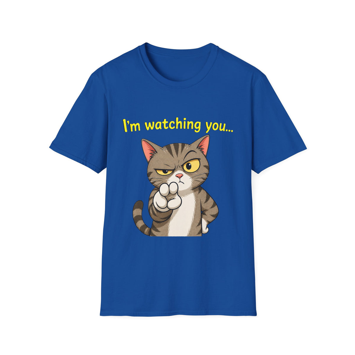 👀 Funny T-Shirt - I’m Watching You, Unisex, Colors ⚫🔵🔴🟠🟡⚪