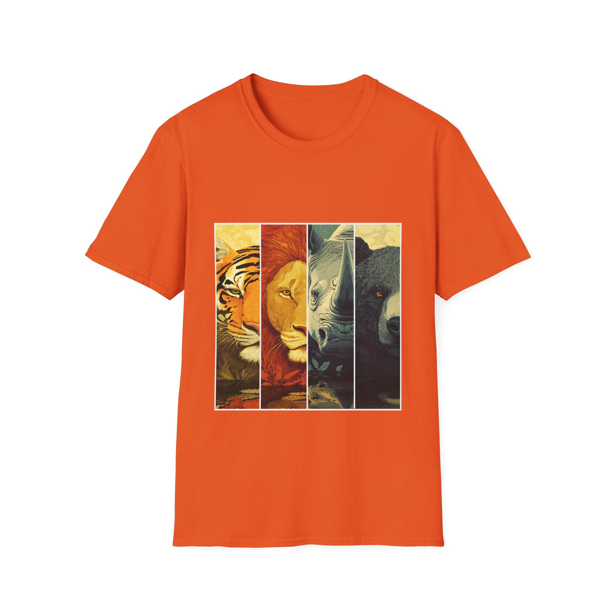 🐯 The Tough & Powerful Wildlife Graphic T-Shirt, Unisex, Colors ⚫🔵🔴🟢🟠🟡⚪