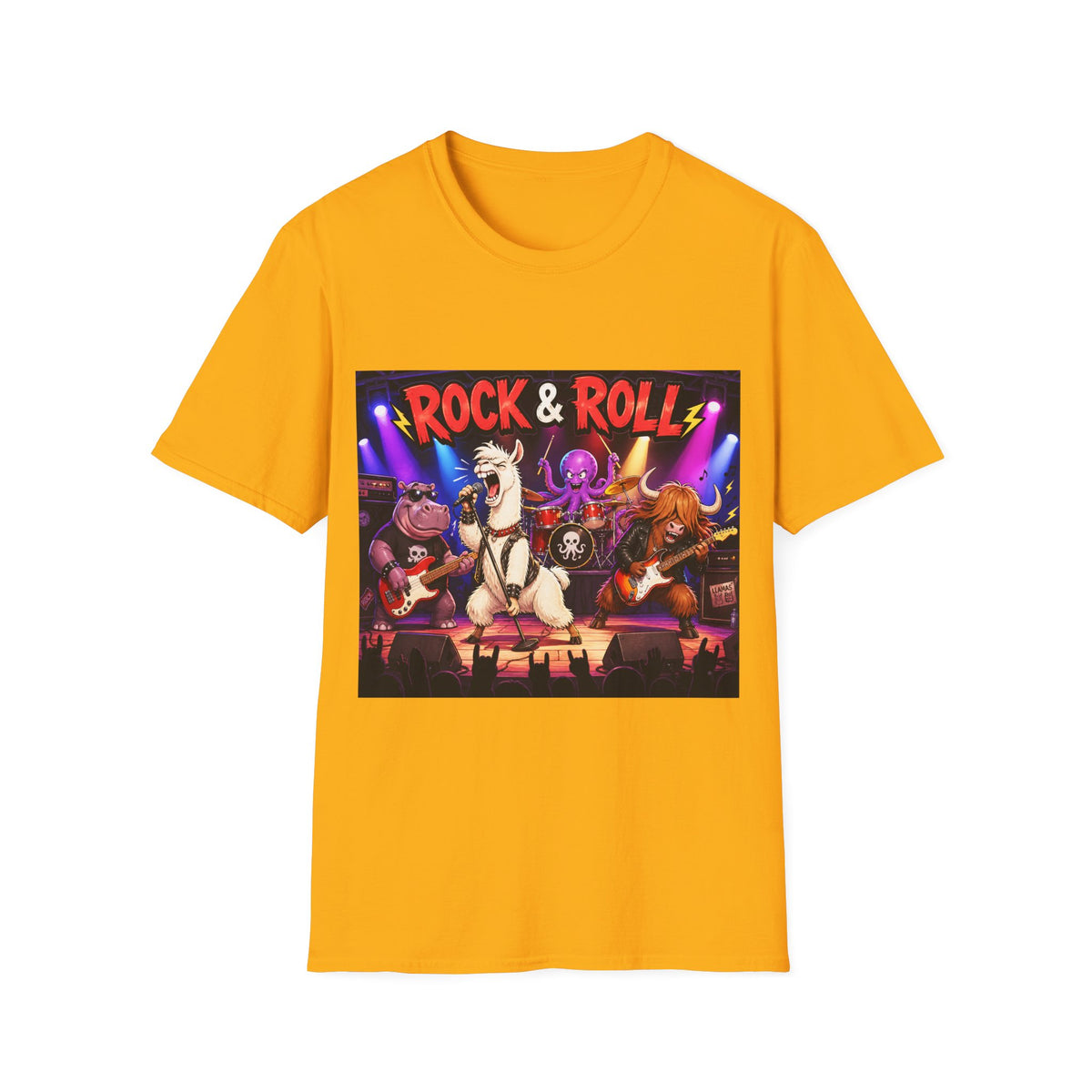 🐺 Funny Wildlife Rock Legends – The Jungle Jams Tour T-Shirt, Rock!, Unisex, Colors ⚫🔵🔴🟠🟡⚪