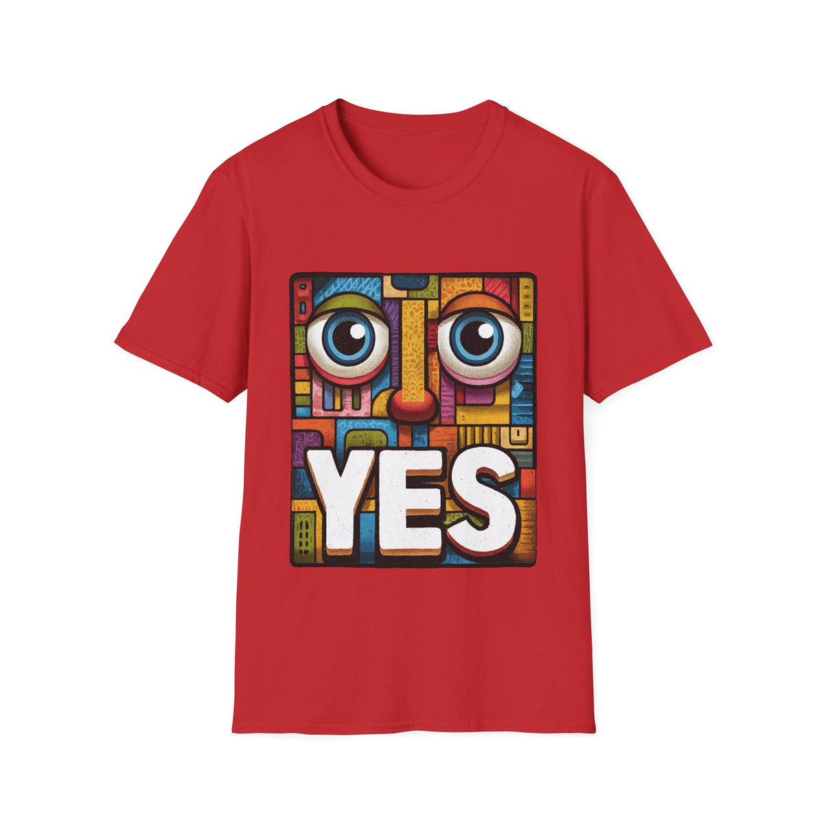 ✅ YES Minimalist Motivational T-Shirt, Unisex, Colors ⚫🔵🔴🟡⚪