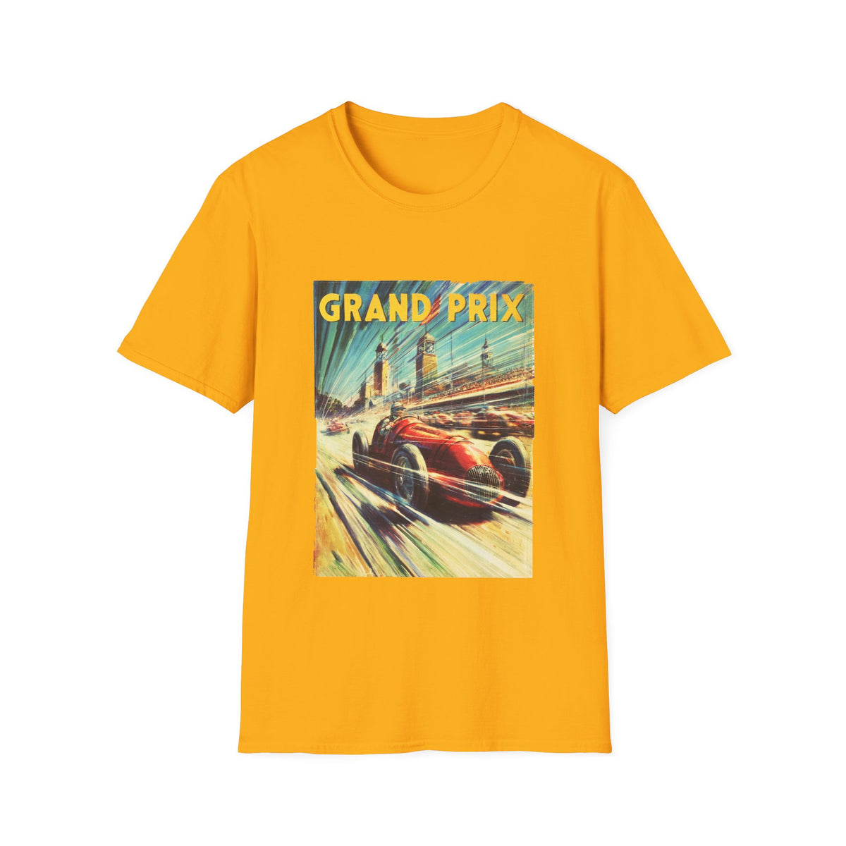🏎️ Grand Prix Racing | Vintage Motorsport Sports T-Shirt, Unisex, Colors ⚫🔵🔴🟠🟡⚪