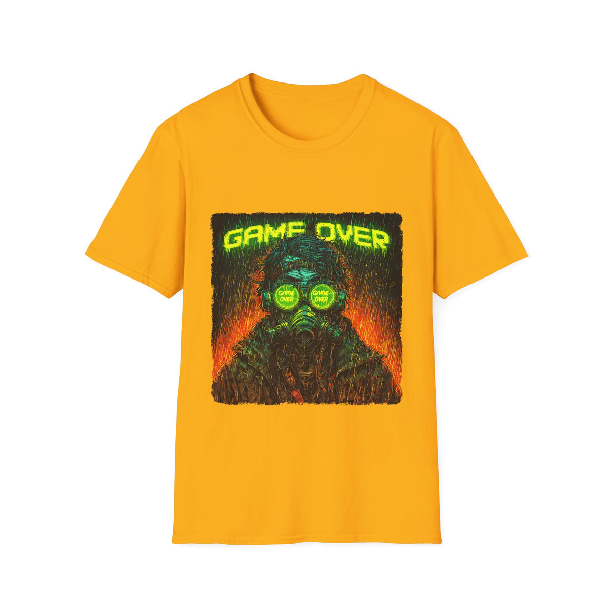 Game Over T-Shirt, Unisex, Colors ⚫🔵🔴🟠🟡⚪
