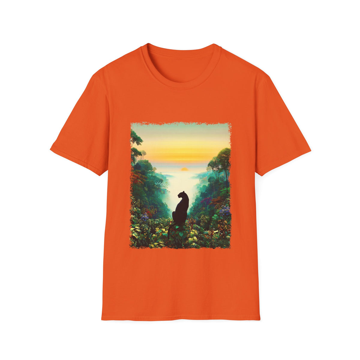 🐈 Black Panther T-Shirt | Nature Inspired, Unisex, Colors ⚫🔵🔴🟠🟡⚪