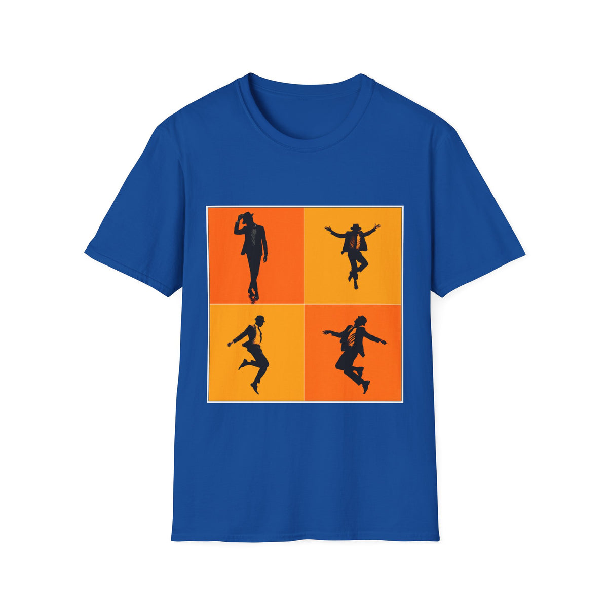 🕺 Graceful Dance Silhouette Graphic T-Shirt, Unisex, Colors ⚫🔵🔴🟠🟡⚪