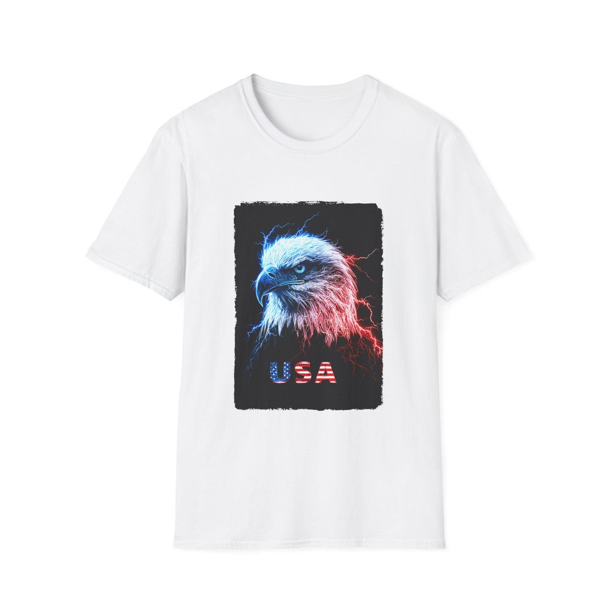 🇺🇸 Patriot Eagle T-Shirt | USA Freedom Shirt, Unisex, Colors ⚫🔵🔴🟡⚪