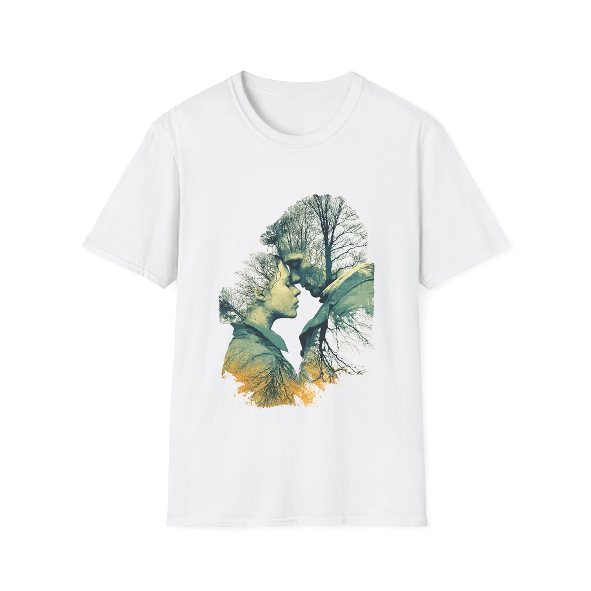 ❤️ Autumn Love T-Shirt | Cozy Fall Romance Graphic Tee, Unisex, Colors ⚫🔵🔴🟠🟡⚪